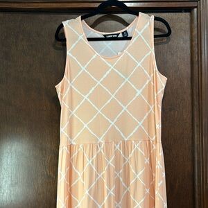 Lands’ End Peach Maxi Dress